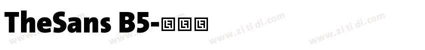 TheSans B5字体转换
